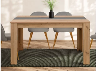 Jedálenský stôl Niklas 138x80 cm, dub artisan