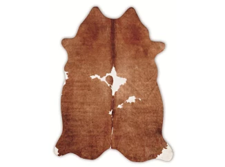 Imitácia kravskej kože hnedá, 120x150 cm