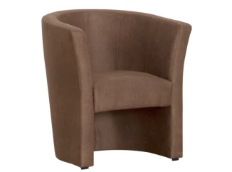 Kreslo Mini, hnedá látka