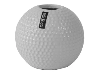 Svietnik Amber 13,8 cm, lesklý biely