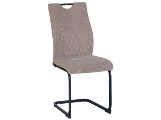 Jedálenská stolička Gent, béžová látka/látka v optike kože