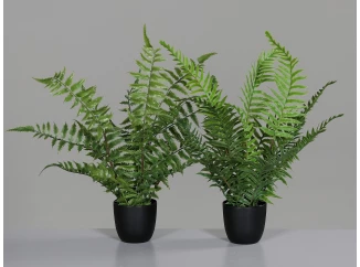 Umelá rastlina v kvetináči Kapradina, 36 cm (2 druhy)