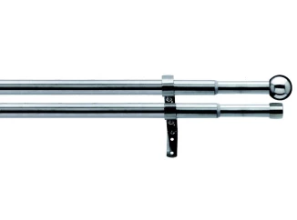 Garniža dvojradová Lory 120-230 cm, ušľachtilá oceľ