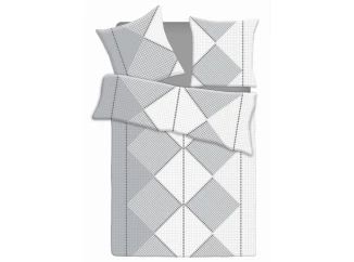 Obliečky Sardinien, šedo-biele