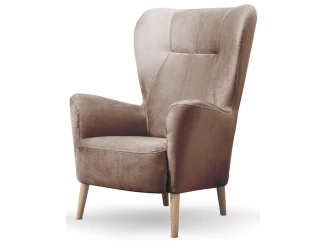 Kreslo Next, hnedá látka