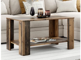 Konferenčný stolík Alexander, vintage optika dreva