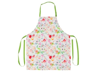 Kuchynská zástera Akvarel kvety, 70x85 cm