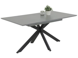 Rozkladací jedálenský stôl Chiara 160x90 cm, šedá imitácia  mramoru