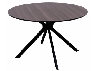 Okrúhly jedálenský stôl Cosmo 120 cm, šedo-hnedý jaseň