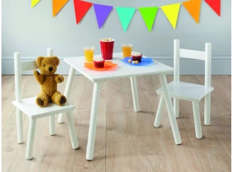 Detská zostava stolíka s 2 stoličkami Umea, biela