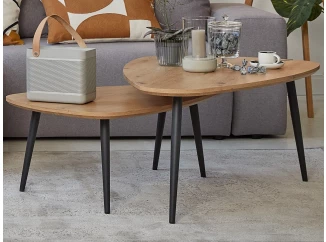 Set 2 ks konferenčných stolíkov Luka, dub artisan