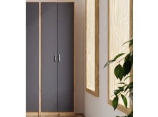 Šatníková skriňa Vincent, dub artisan/antracit