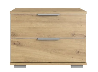 Nočný stolík Easy Plus, 2 zásuvky, dub artisan