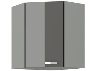 Horná rohová kuchynská skrinka Grey 60/60 cm