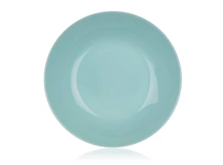 Hlboký tanier Diwali 20 cm, tyrkysové sklo