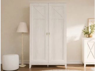 Šatníková skriňa Miramare 113 cm, bielená borovica