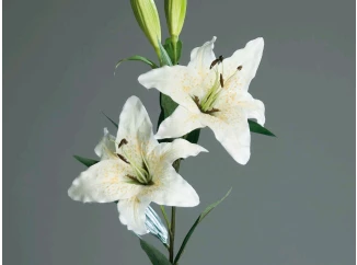 Umelá kvetina Lilie 84 cm, krémová