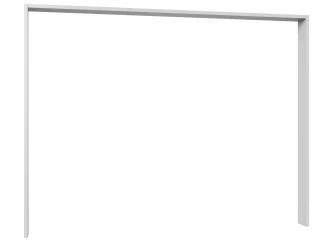 Paspartový rám k šatníkovej skrini Brüssel, 278 cm, biely