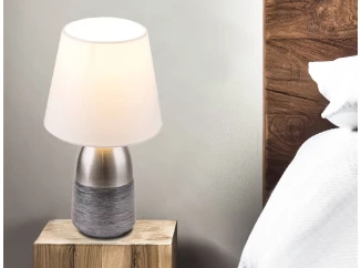 Stolná lampa Eugen, biela