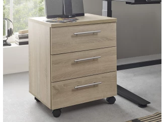 Úložný kontajner na kolieskach Ben, dub sonoma