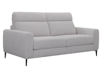 Rozkladacia pohovka na trvalé spanie Georgia, achátovo šedá tkanina