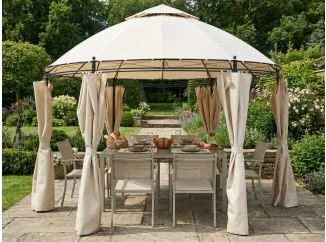 Záhradný altánok Nerano 350x350 cm, béžový