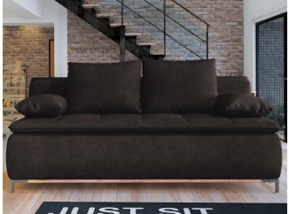 Rozkladacia pohovka Sweet, hnedá espresso látka