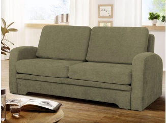 Pohovka s rozkladom Impuls, svetlo olivovo-zelená látka