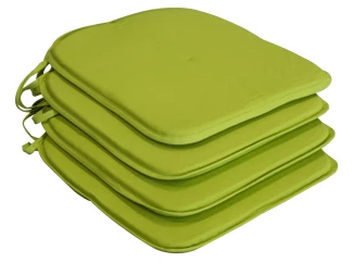 Súprava podsedákov na stoličky (4 ks) Bella 38x38 cm, zelená