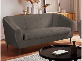 Trojmiestna pohovka Olivio, blatovo hnedá zamatová tkanina