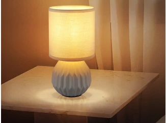 Stolná lampa Sylas, šedá