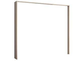 Paspartový rám k šatníkovej skrini Kulmbach, 278 cm, béžový