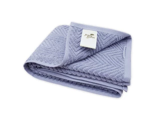 Uterák Ocean, BIO bavlna, holubia modrá, vlnkovaný vzor, 50x100 cm