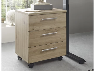 Úložný kontajner na kolieskach Ben, dub artisan