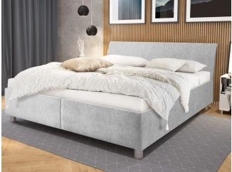 Posteľ Bali 180x200 cm, svetlosivá látka