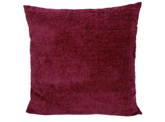 Dekoračný vankúš Chenille Cross 45x45 cm, červený