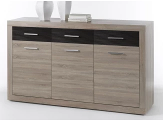 Komoda Cancan SB, dub sonoma/sivá pínia