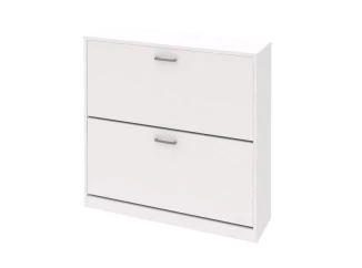 Nízky botník Mega 82, biela