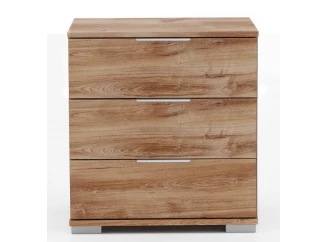 Nočný stolík Easy Plus, 3 zásuvky, dub doskový