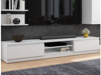 TV stolík Carlos, biely, 175 cm