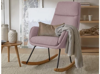 Hojdacie kreslo Lindberg, staroružová látka