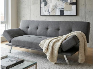 Rozkladacia pohovka Campus, šedá látka