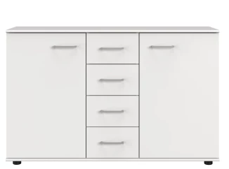 Komoda Cheep, biela, 130 cm