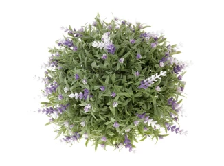 Umelá kvetina Levanduľa guľa 20 cm, fialová