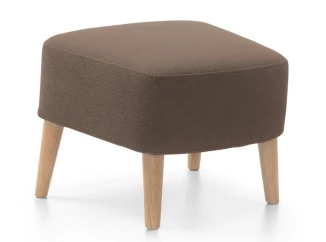 Taburet Next, hnedá látka