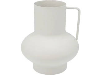 Váza 15 cm, biely zinok