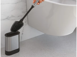 WC kefa plochá so stojanom Cleany, nerez