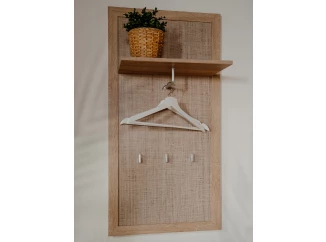 Predsieňový šatníkový panel Bali, dub sonoma/výplet