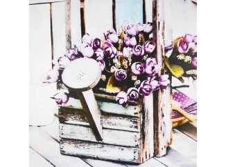 Obraz na plátne Kvety, 80x80 cm