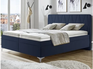 Posteľ Moosa 180x200 cm, námornícka modrá látka